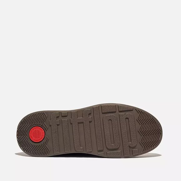 NEW FITFLOP Nubuck Leather F Mode Lace Up Flatform Ankle Boots tan for women mn - Picture 6 of 7